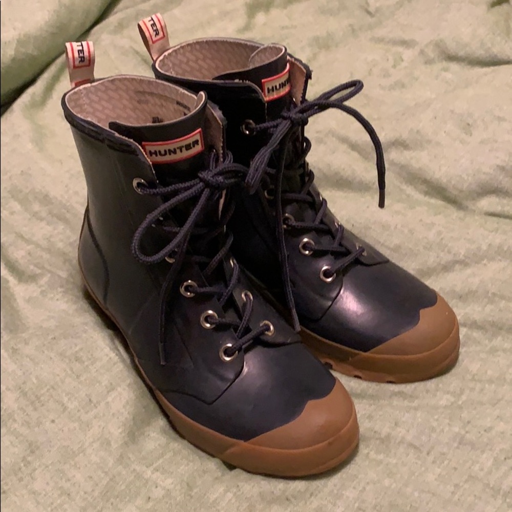 Hunter Lace Up Ankle Boots